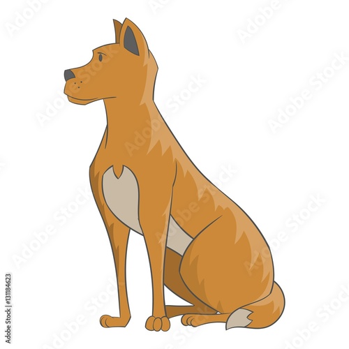 Dog icon. Cartoon illustration of dog vector icon for web photo