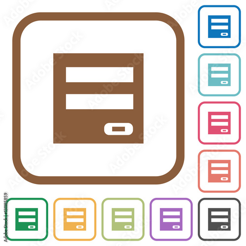 Login panel simple icons