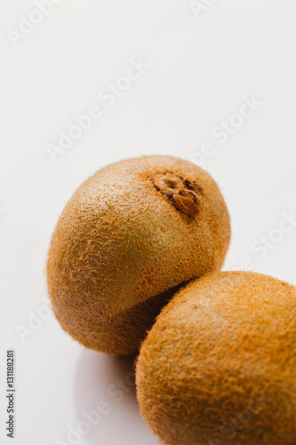 some kiwi fruit on a light background close-up