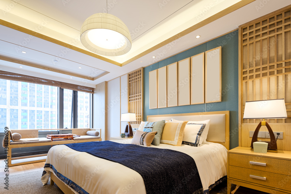 Fototapeta premium interior of modern bedroom