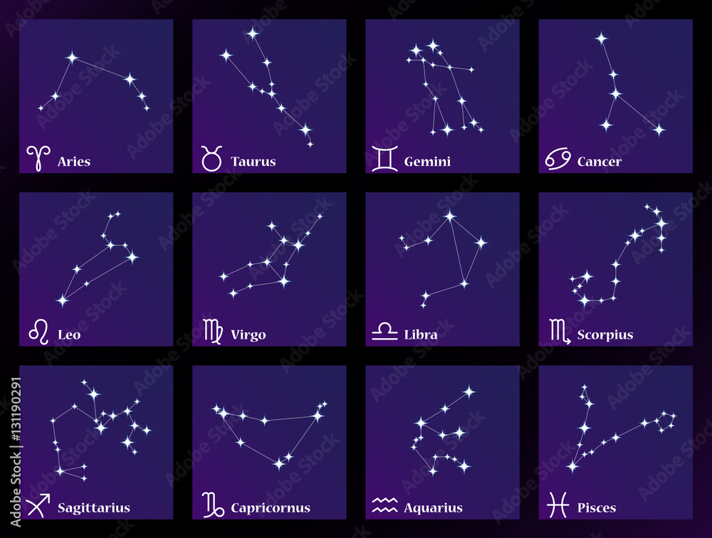 Constellation Libra Taurus Aries Scorpio Pisces Virgo Tribal