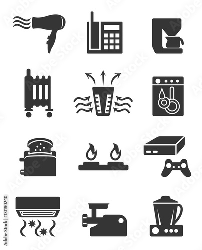 Appliance icon set part two