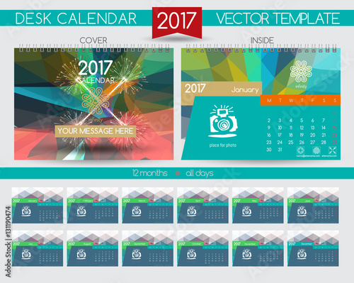 Design Desk Calendar 2017.