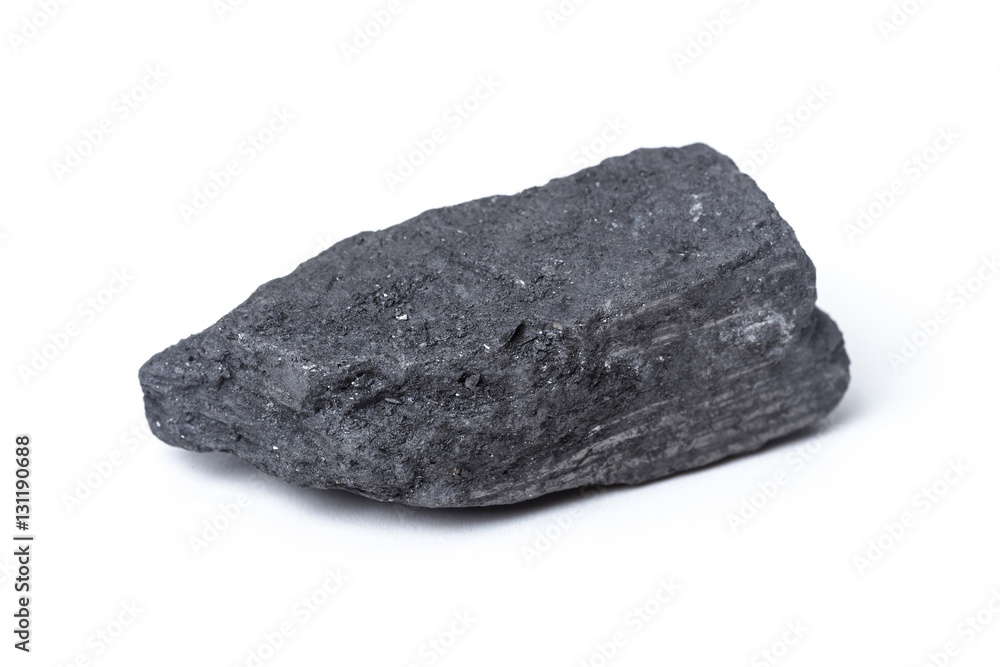 Natural wood charcoal Isolated on white Natural wood charcoal Isolated on white