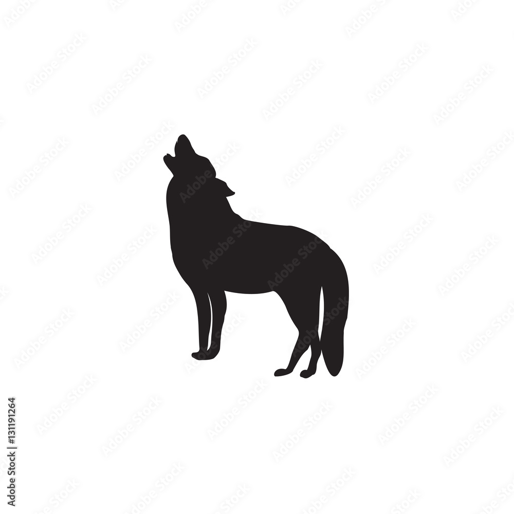 wolf sketch isolated on white background element for design vector wolf sketch isolated on white background element for design vector