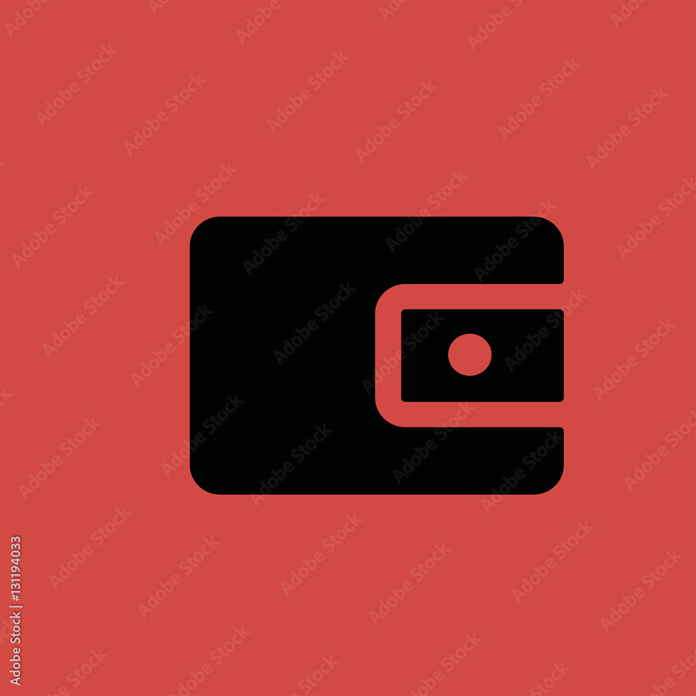 purse icon. flat design purse icon. flat design