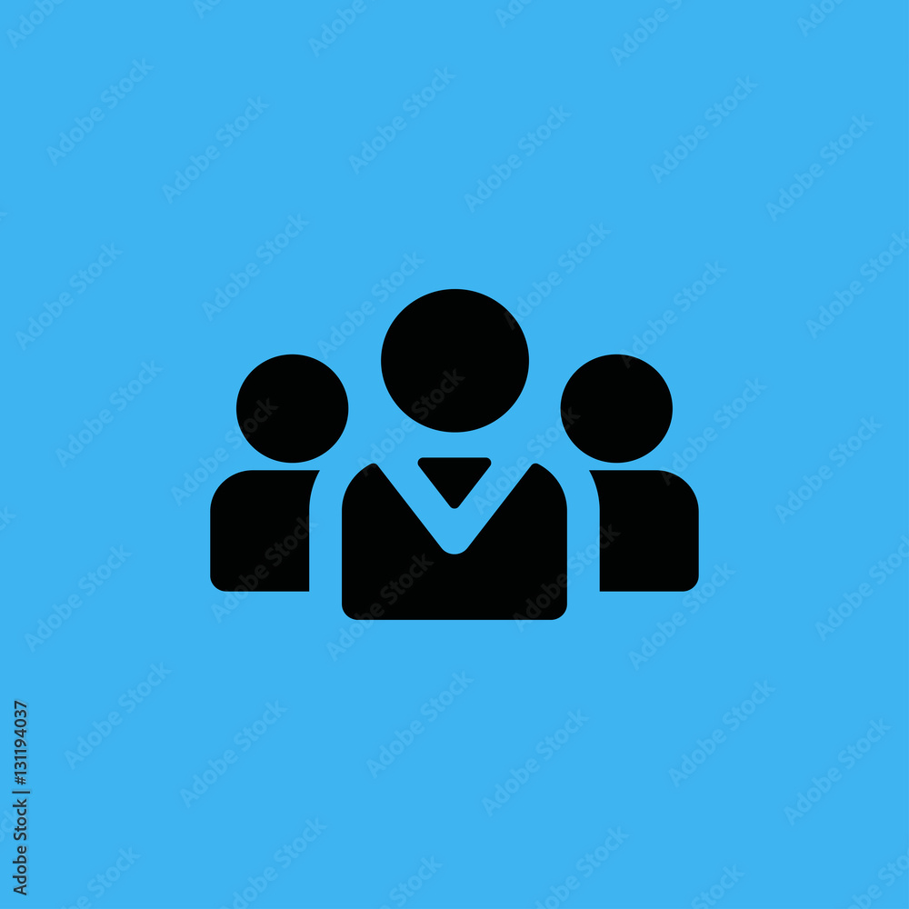 society icon. flat design society icon. flat design