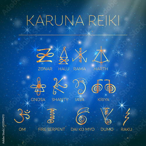 Sacred geometry. Reiki symbol.