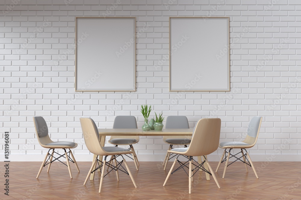 Work place. 3D Rendering Work place. 3D Rendering