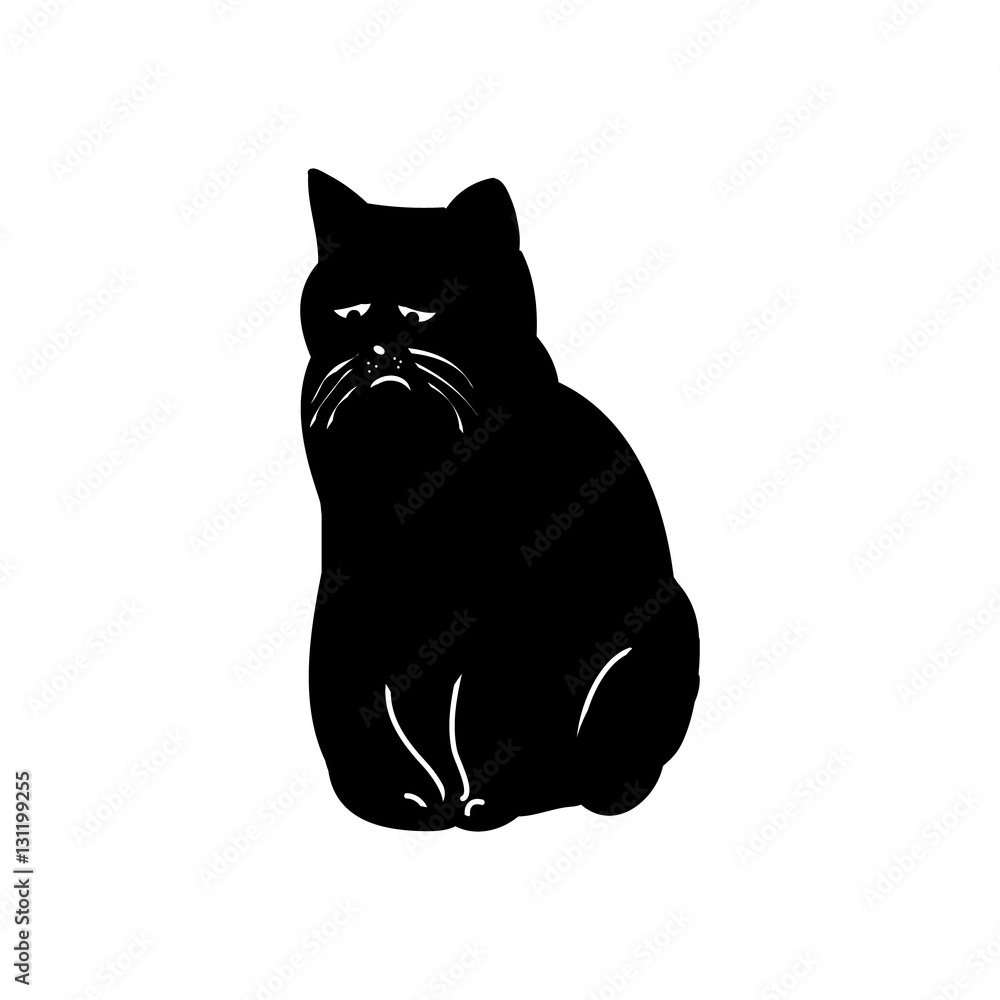 It is a pathetic black cat It is a pathetic black cat