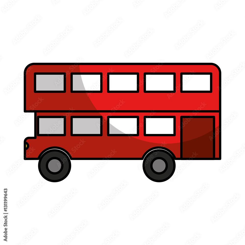 london bus classic icon vector illustration design