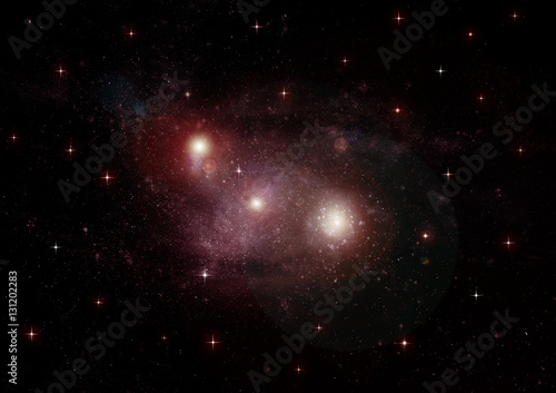 Stars  dust and gas nebula