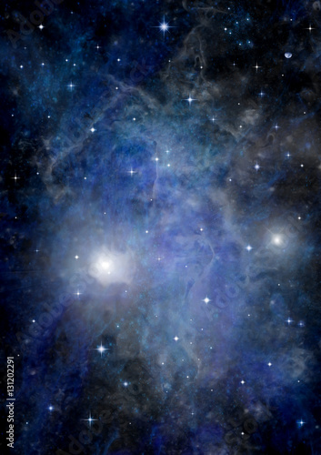 Stars  dust and gas nebula