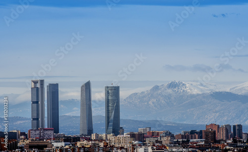 Four towers of Madrid