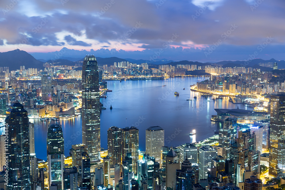 Fototapeta premium Hong Kong sunrise