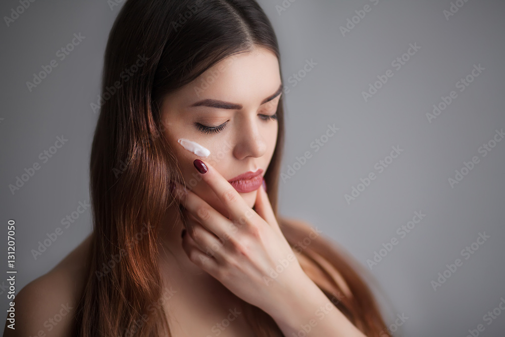Beautiful Young Woman with Clean Fresh Skin. Close up Portrait. Beautiful Young Woman with Clean Fresh Skin. Close up Portrait.