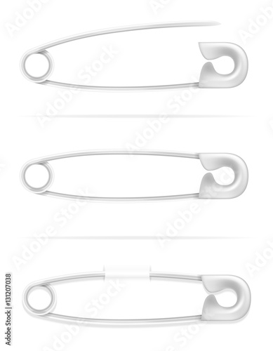 safety pin stock vector illustration