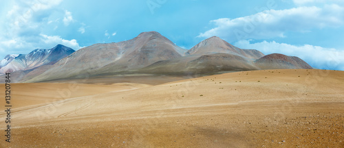 Desert plateau of the Altiplano (panorama), Bolivia