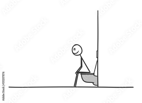 sm auf dem wc sitzen I