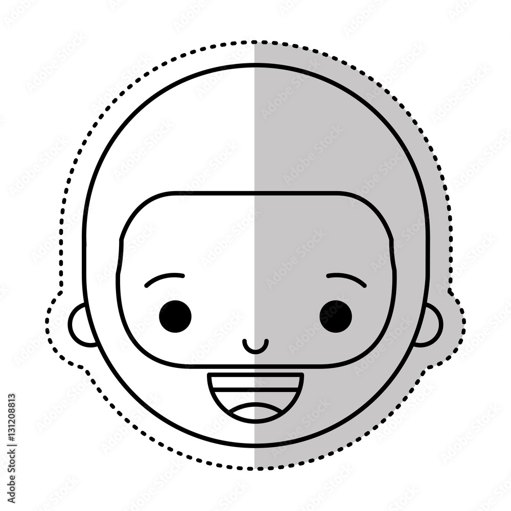 young man avatar character vector illustration design