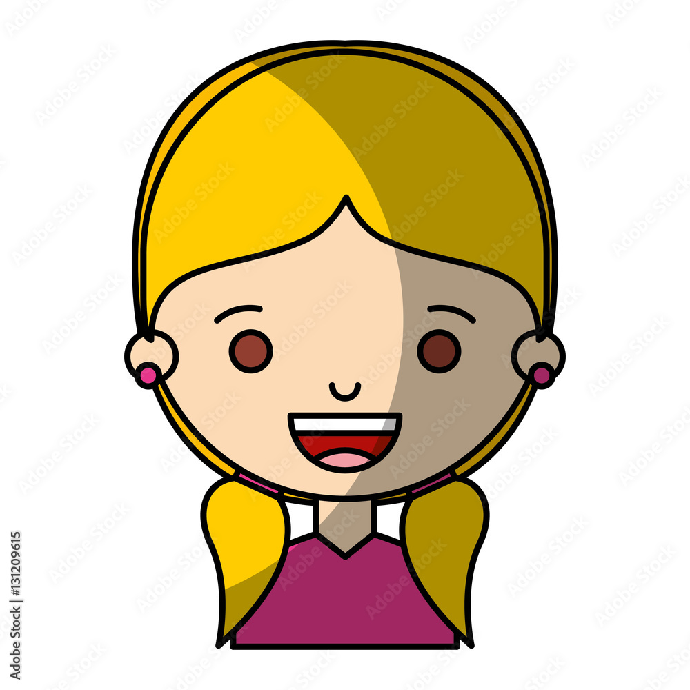 little girl character icon vector illustration design little girl character icon vector illustration design