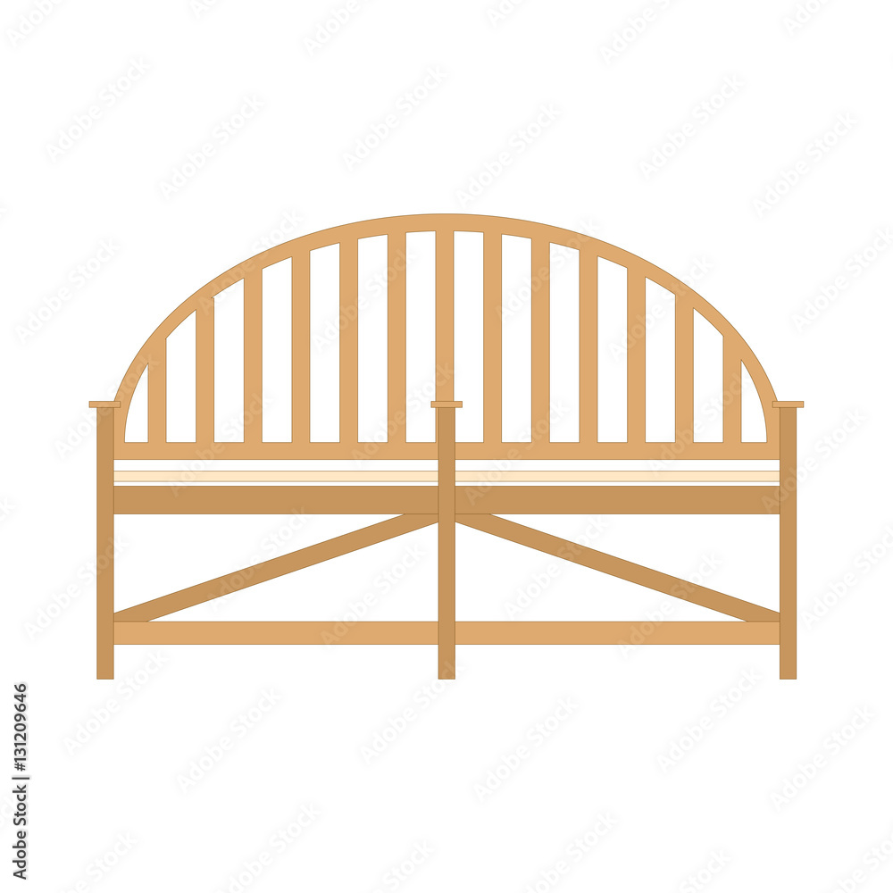 Wooden bench. Benches isolated. Vector flat view icon design outdoor. Wooden bench. Benches isolated. Vector flat view icon design outdoor.