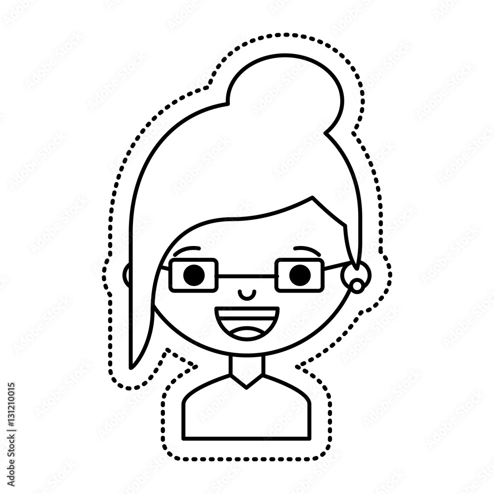 little girl character icon vector illustration design little girl character icon vector illustration design