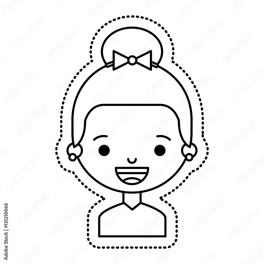 little girl character icon vector illustration design little girl character icon vector illustration design