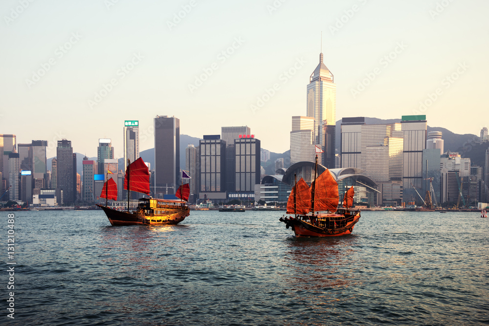 Fototapeta premium Hong Kong harbour