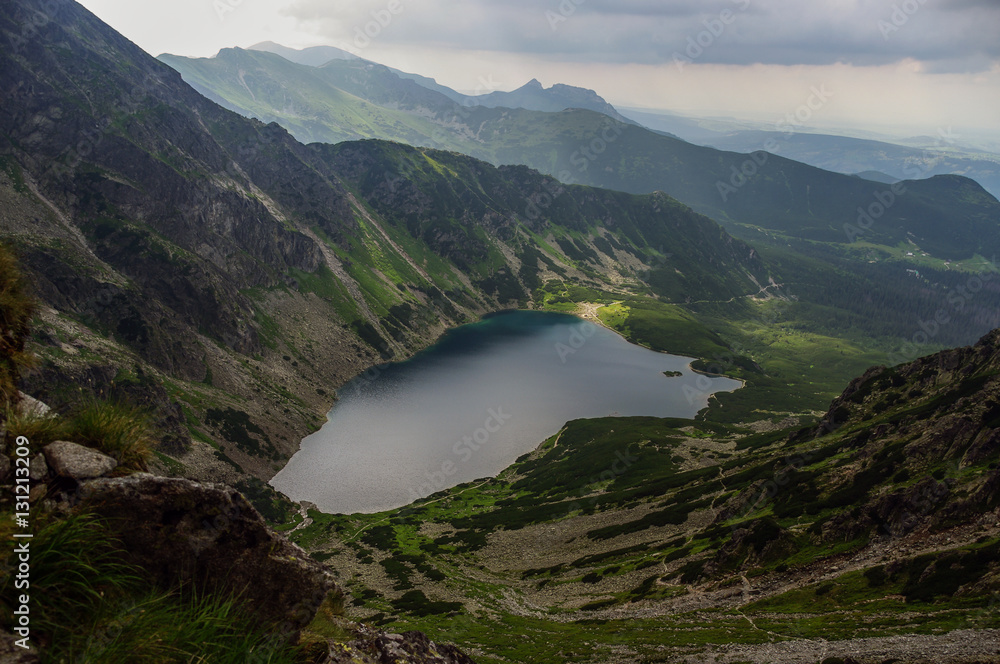 Mountain landscape in the High Tatras in Poland