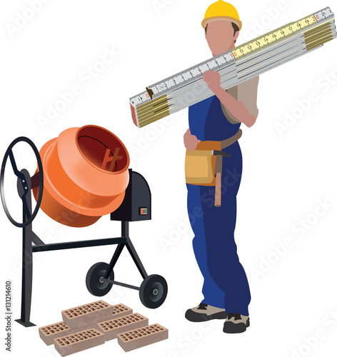 lavoratore metro edilizia