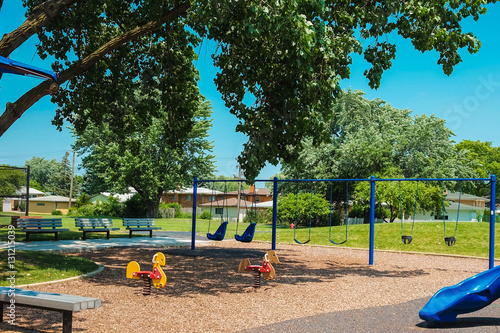 Playground equipment isolated