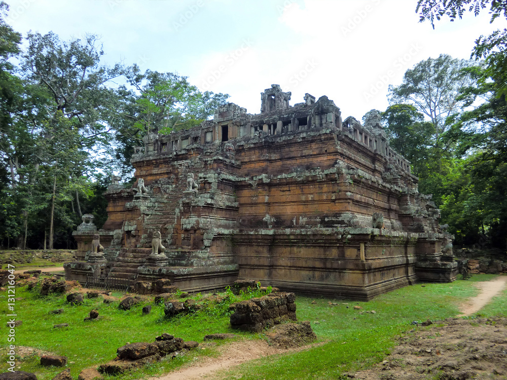 Ancient temple ruins in Siem Reap Cambodia
