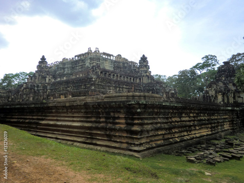 Ancient temple ruins in Siem Reap Cambodia