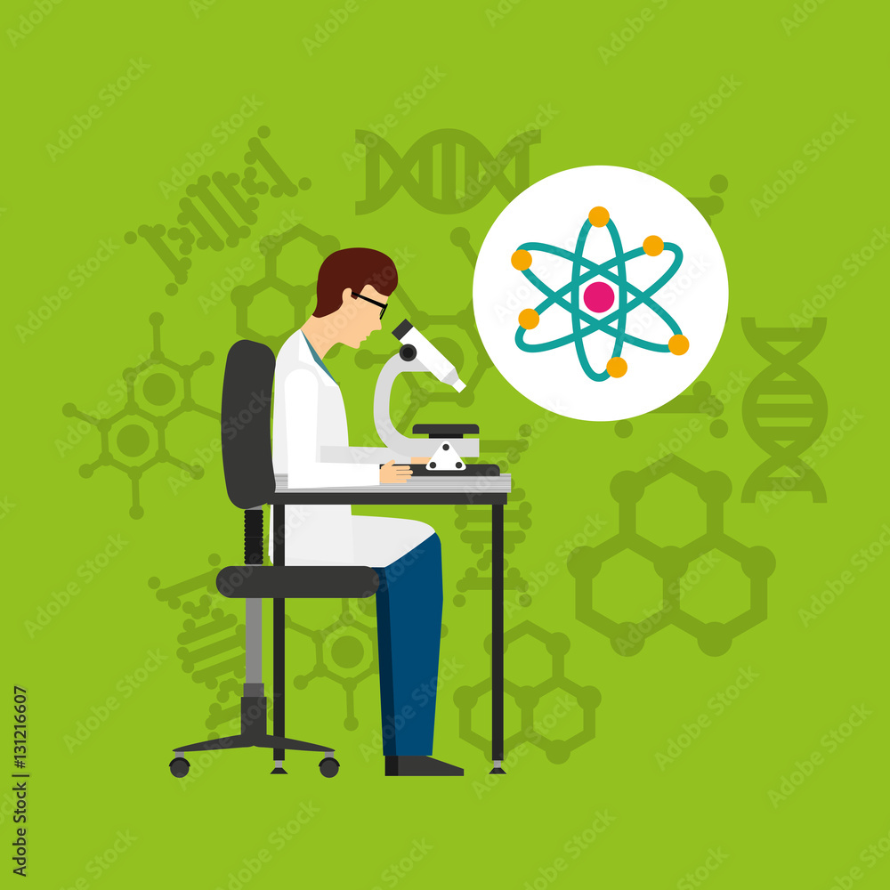 scientific laboratory flat line icons vector illustration design scientific laboratory flat line icons vector illustration design