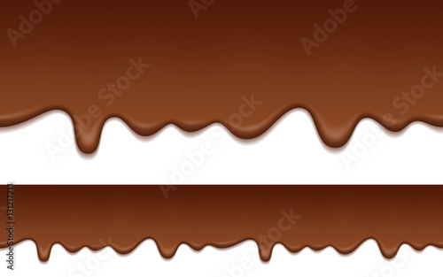Melted chocolate. Seamless pattern