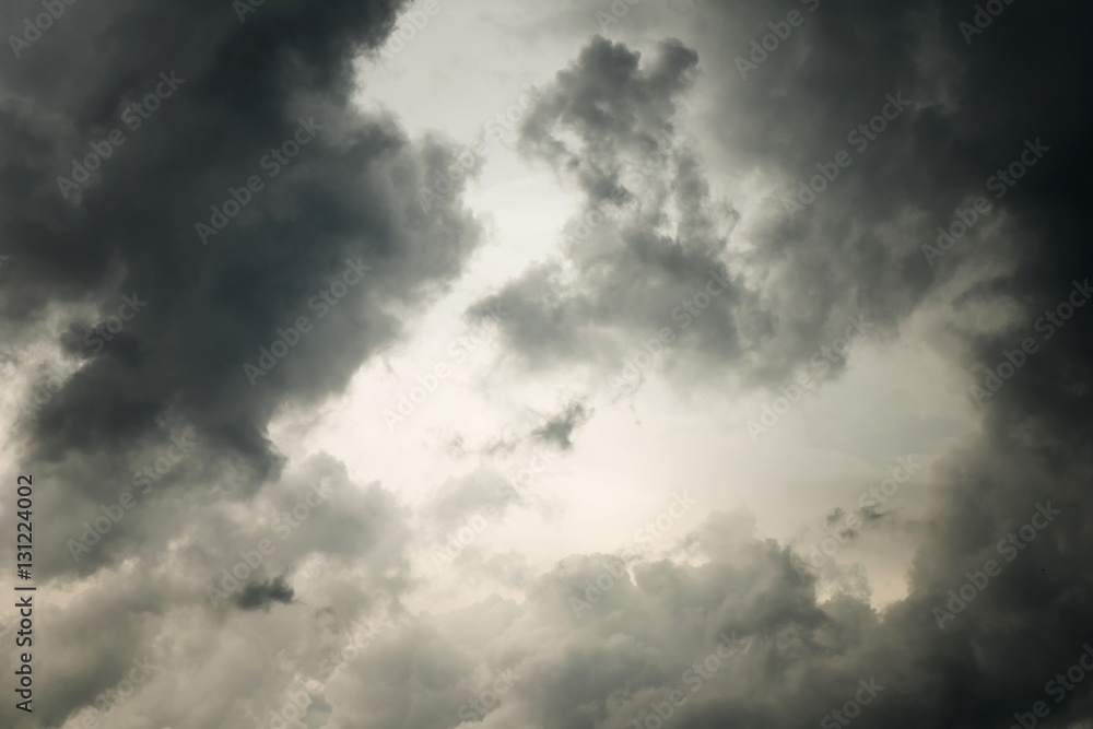Dramatic dark sky and black cloud for background Dramatic dark sky and black cloud for background