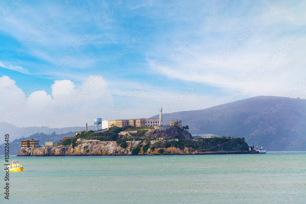 Alcatraz island in San Francisco bay