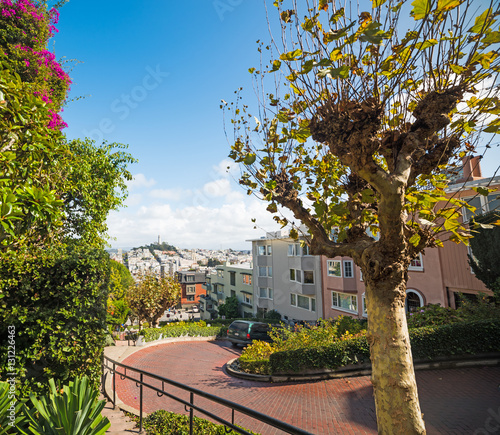 Lombard street in San Francisco