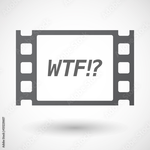 Isolated frame with    the text WTF!?