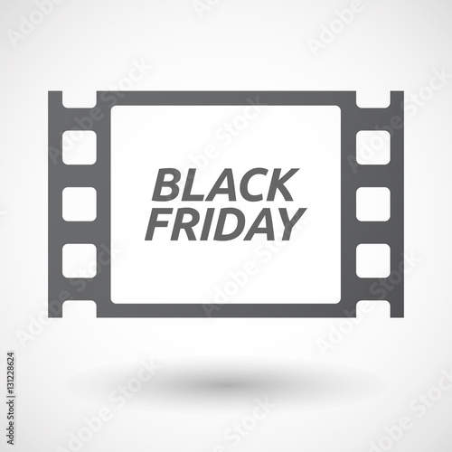 Isolated frame with    the text BLACK FRIDAY