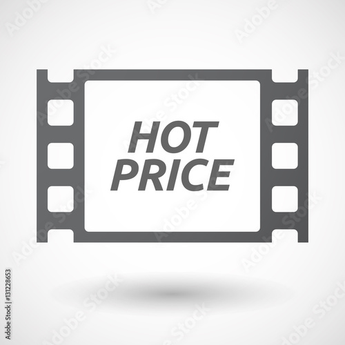 Isolated frame with    the text HOT PRICE