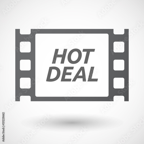 Isolated frame with    the text HOT DEAL