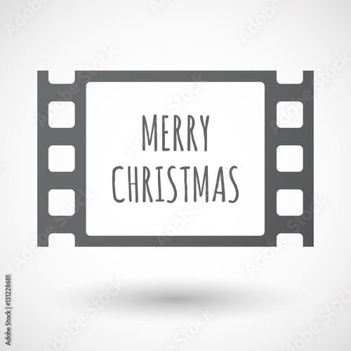 Isolated frame with    the text MERRY CHRISTMAS