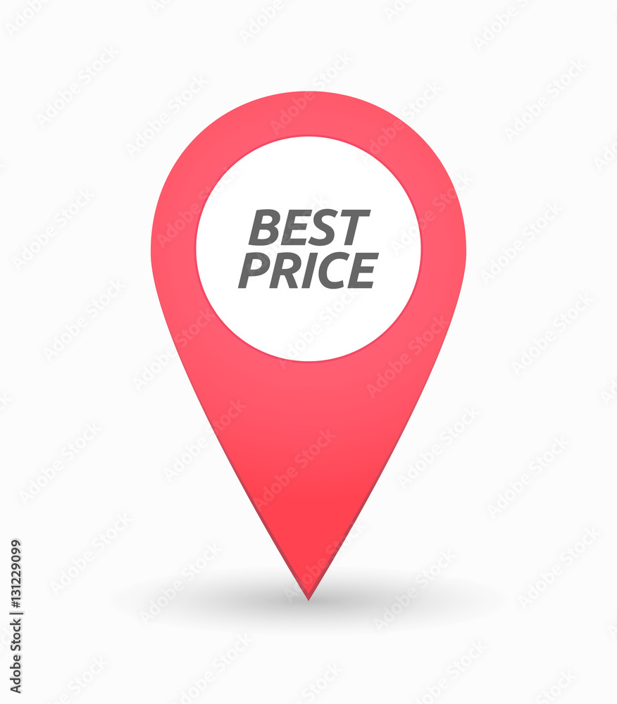 Isolated map mark with the text BEST PRICE Isolated map mark with the text BEST PRICE