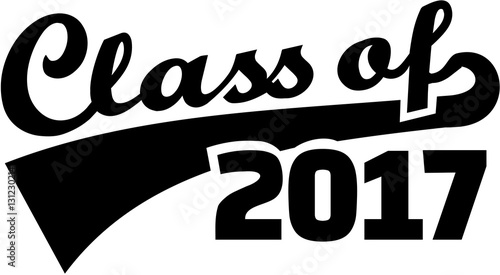 Class of 2017. Retro style.