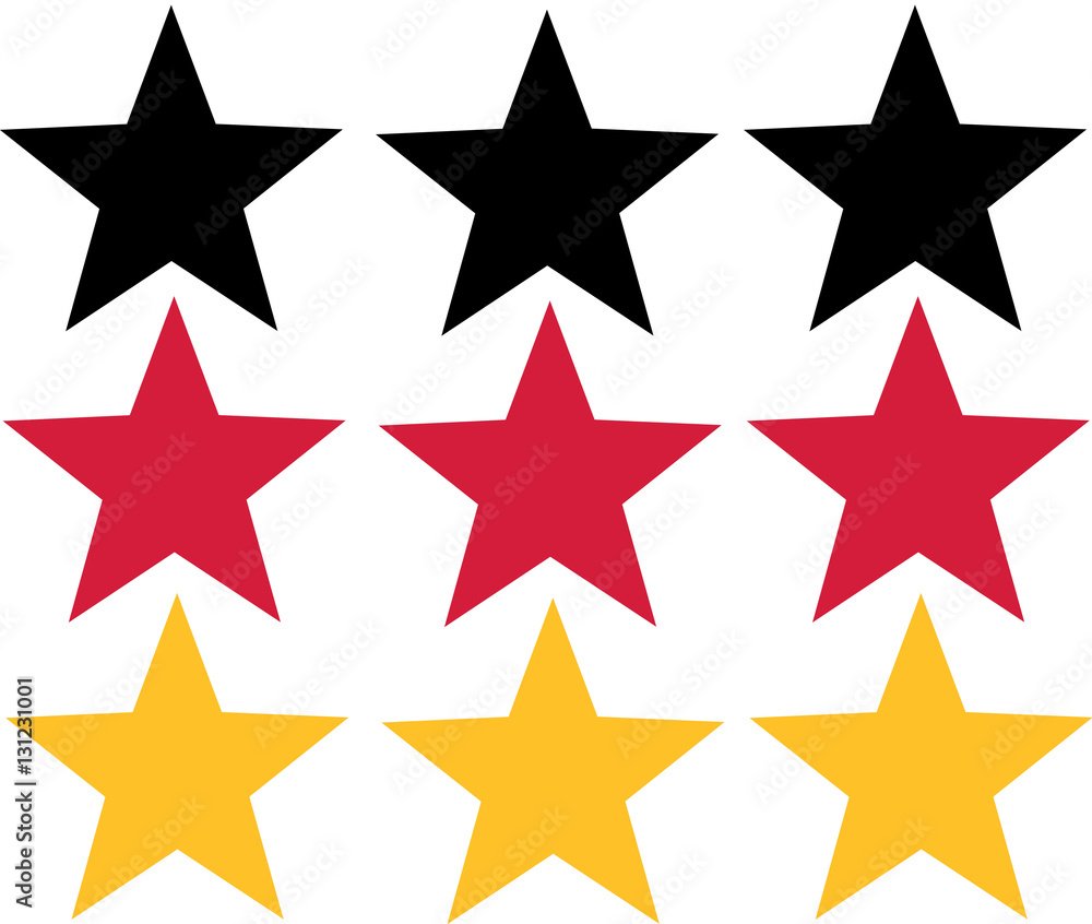 Fototapeta premium Germany flag from stars.