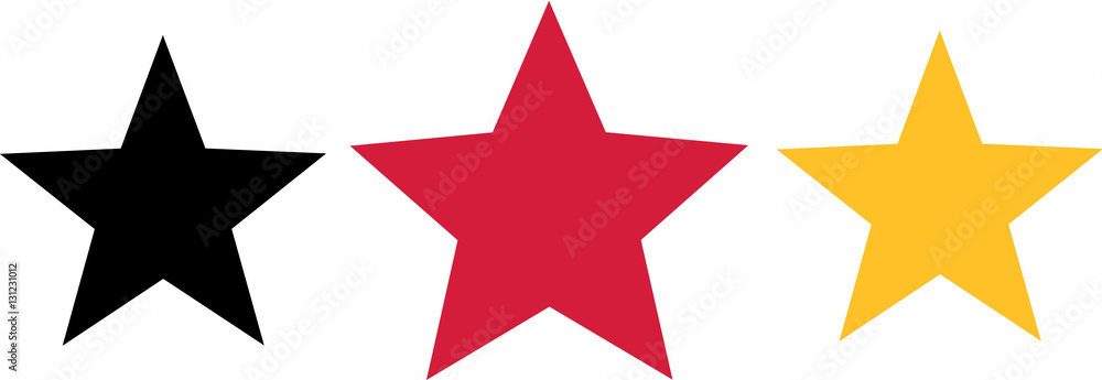 Germany stars with big red star