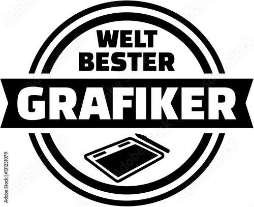 World's best Graphic Artist. German button.