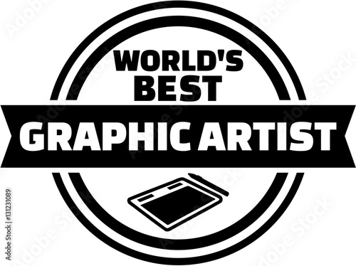 World's best Graphic Artist button